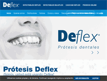 Tablet Screenshot of deflex.com.ar